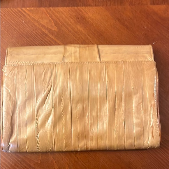Vintage EEL Skin Handbag Clutch Crossbody - Picture 2 of 10
